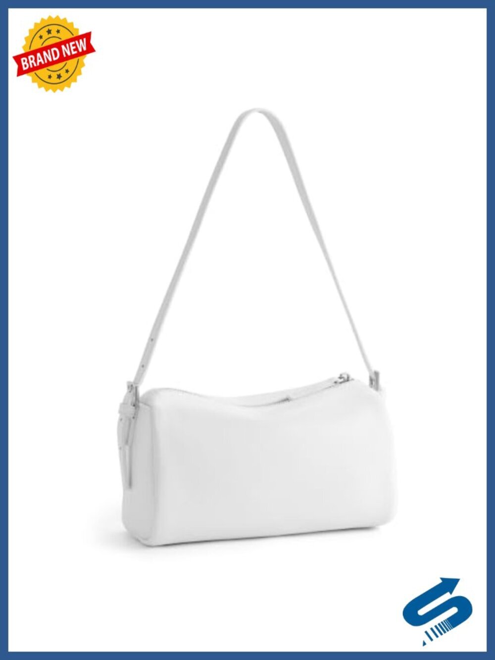 Genuine Leather Crossbody Bag Mini Shoulder Hobo RFID Barrel Purse